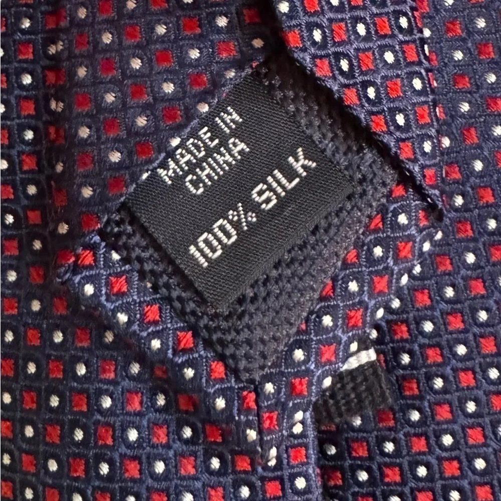 🍁SALE🍁NAUTICA 100% Silk Blue Jacquard Necktie